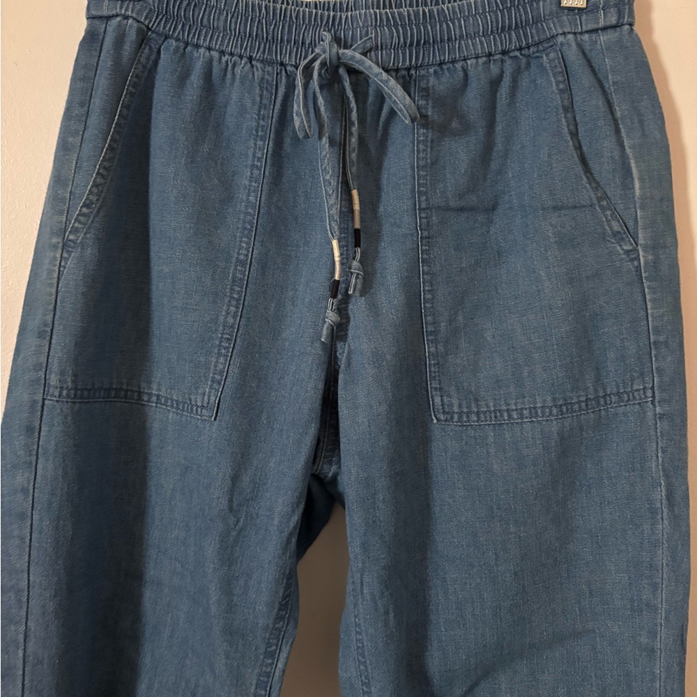 J.Crew Drawstring Denim cropped pants